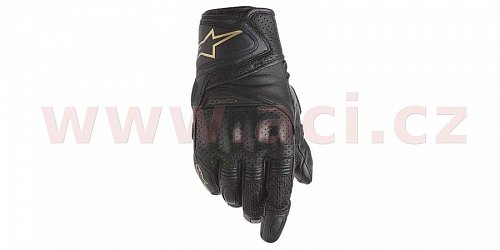 rukavice STELLA BAIKA, ALPINESTARS - Itálie, dámské (černé/zlaté)